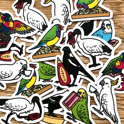 Birdy Brunch Mini Sticker Pack (20 pack)