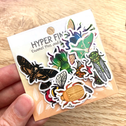 Mixed Insect Mini Sticker Pack (20 pack)