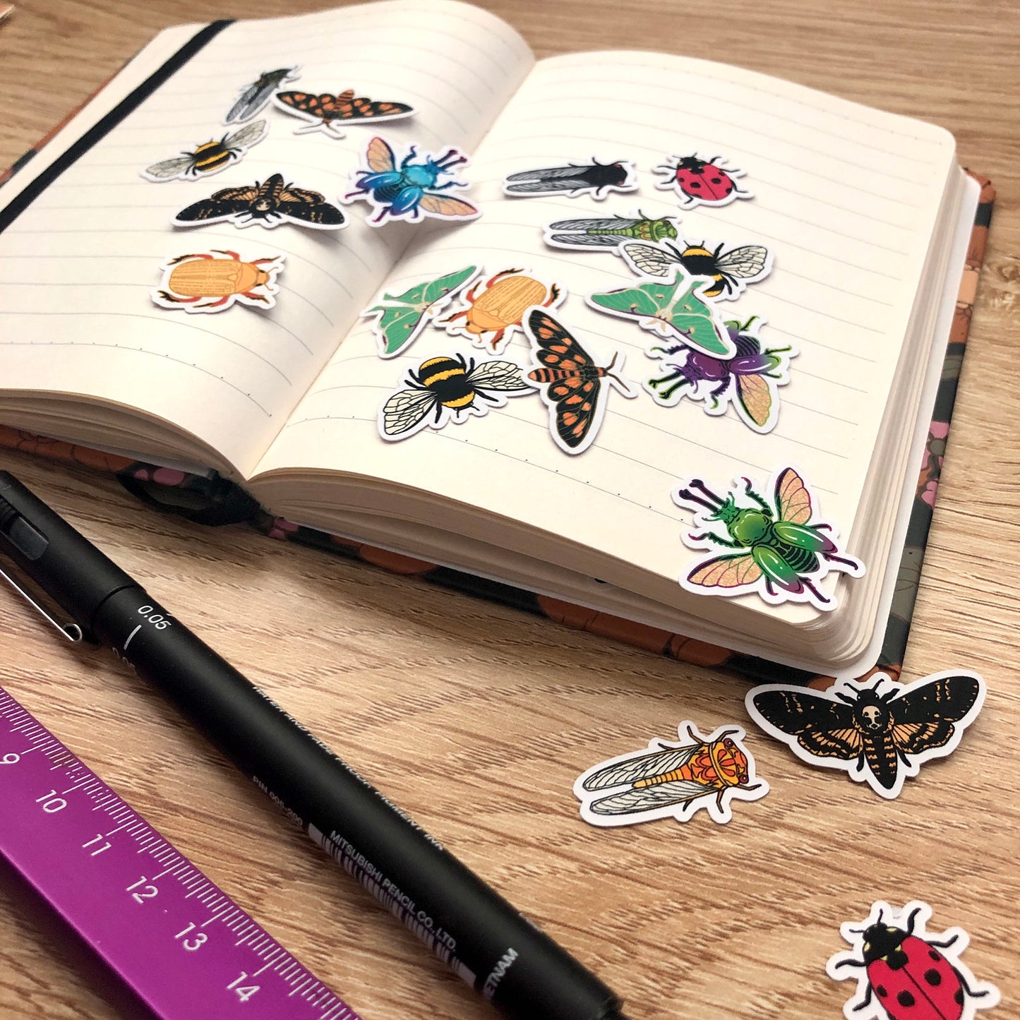 Mixed Insect Mini Sticker Pack (20 pack)