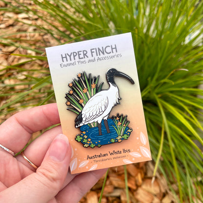 Australian White Ibis Enamel Pin