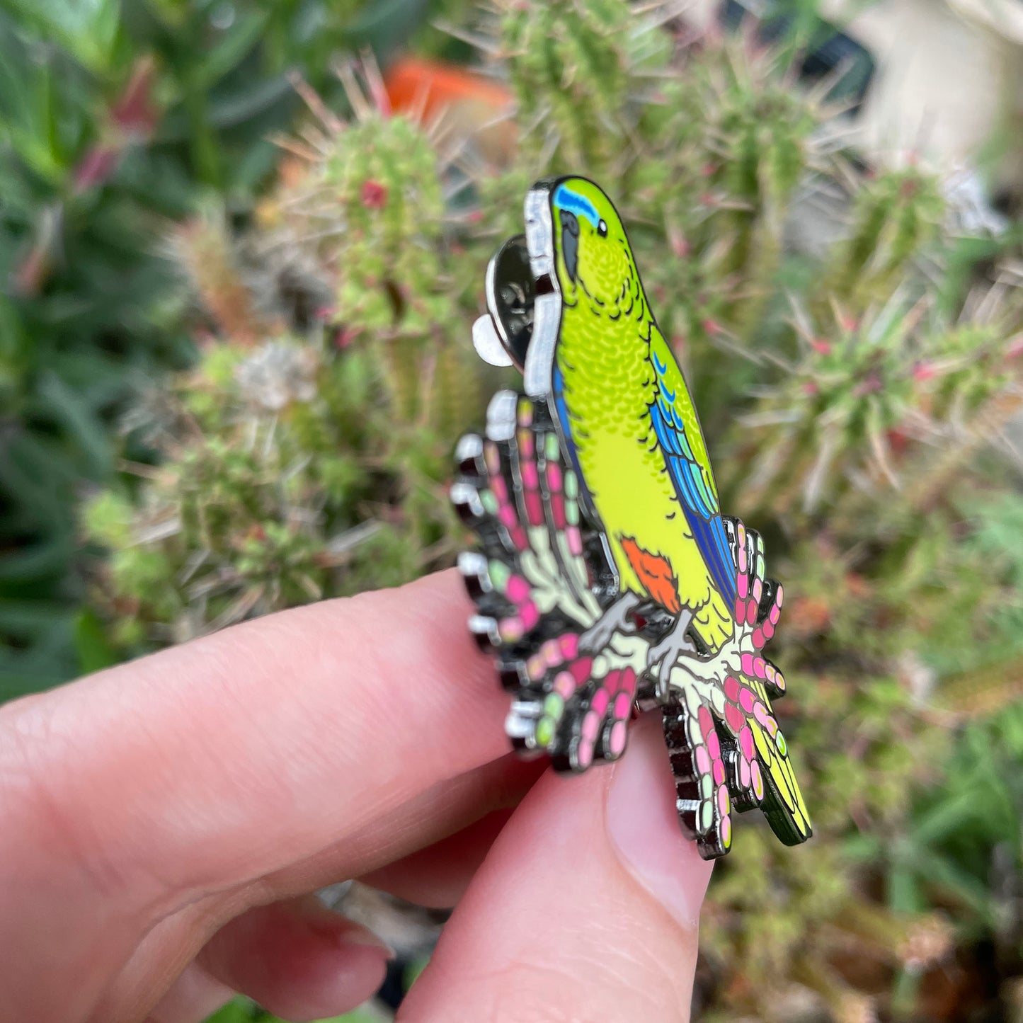 Orange-bellied Parrot Enamel Pin