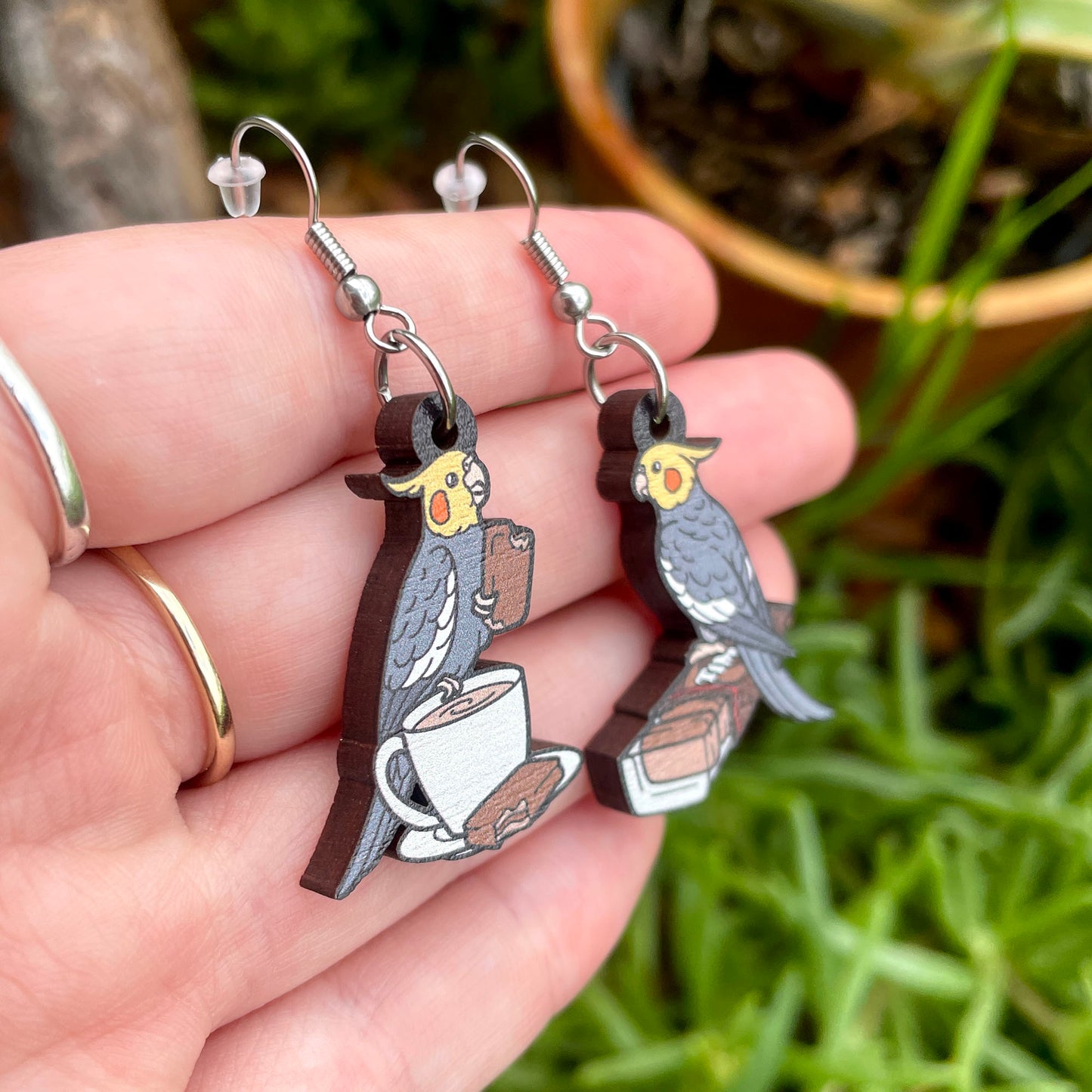 Tiel Tam Slam Wooden Earrings