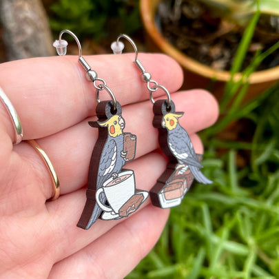 Tiel Tam Slam Wooden Earrings