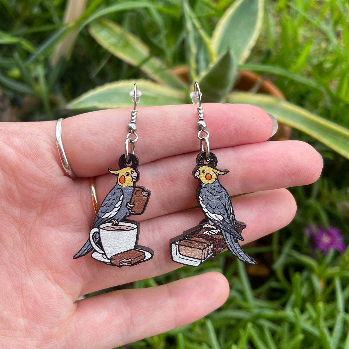 Tiel Tam Slam Wooden Earrings