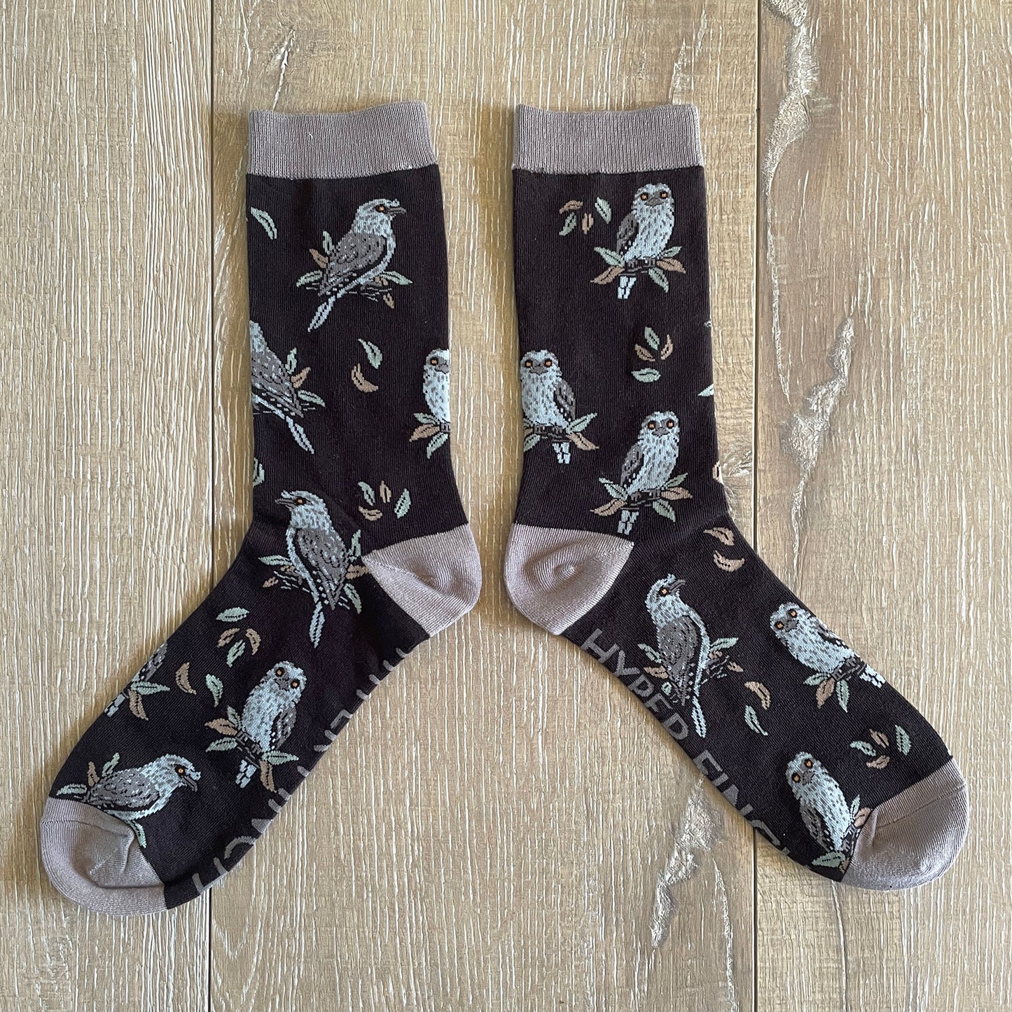 Spooky Frogmouths (Tawny Frogmouth Socks)
