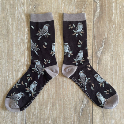 Spooky Frogmouths (Tawny Frogmouth Socks)