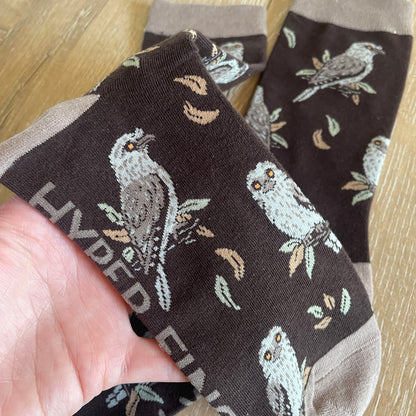 Spooky Frogmouths (Tawny Frogmouth Socks)