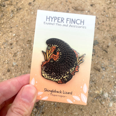 Shingleback Lizard Enamel Pin