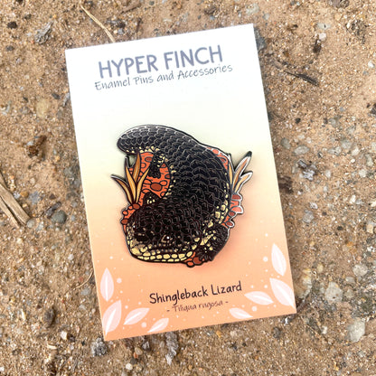 Shingleback Lizard Enamel Pin