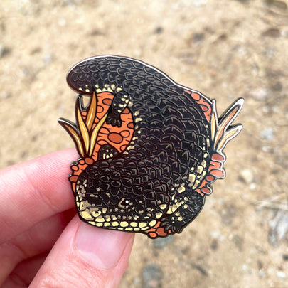 Shingleback Lizard Enamel Pin