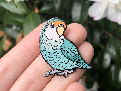 Peach-faced Lovebird Enamel Pin