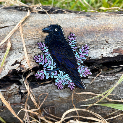 Australian Raven Enamel Pin