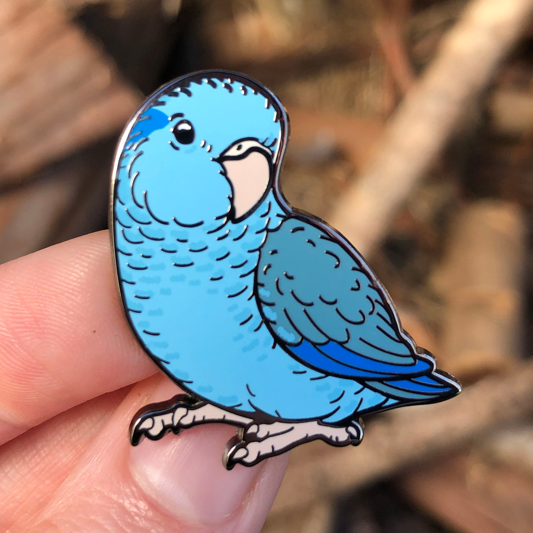 Pacific Parrotlet - Blue Male -  Hard Enamel Pin