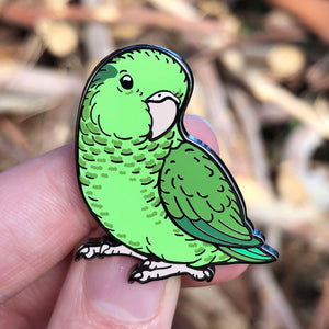 Pacific Parrotlet - Green Female -  Hard Enamel Pin