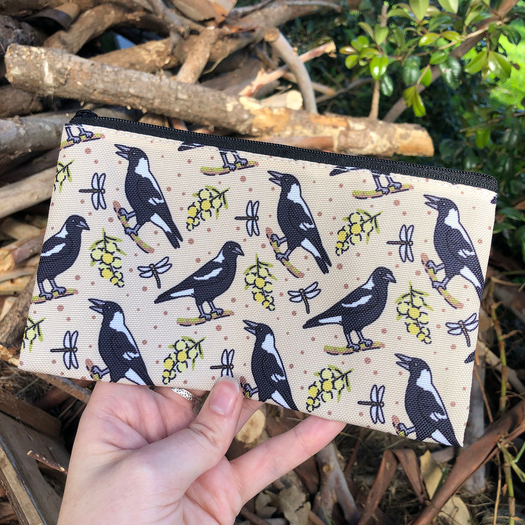 Magpies and Dragonflies Pencil Case