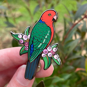 Australian King Parrot (Male) Enamel Pin
