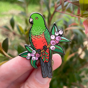 Australian King Parrot (Female) Enamel Pin