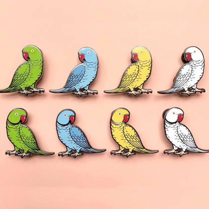 Indian Ringneck Enamel Pin