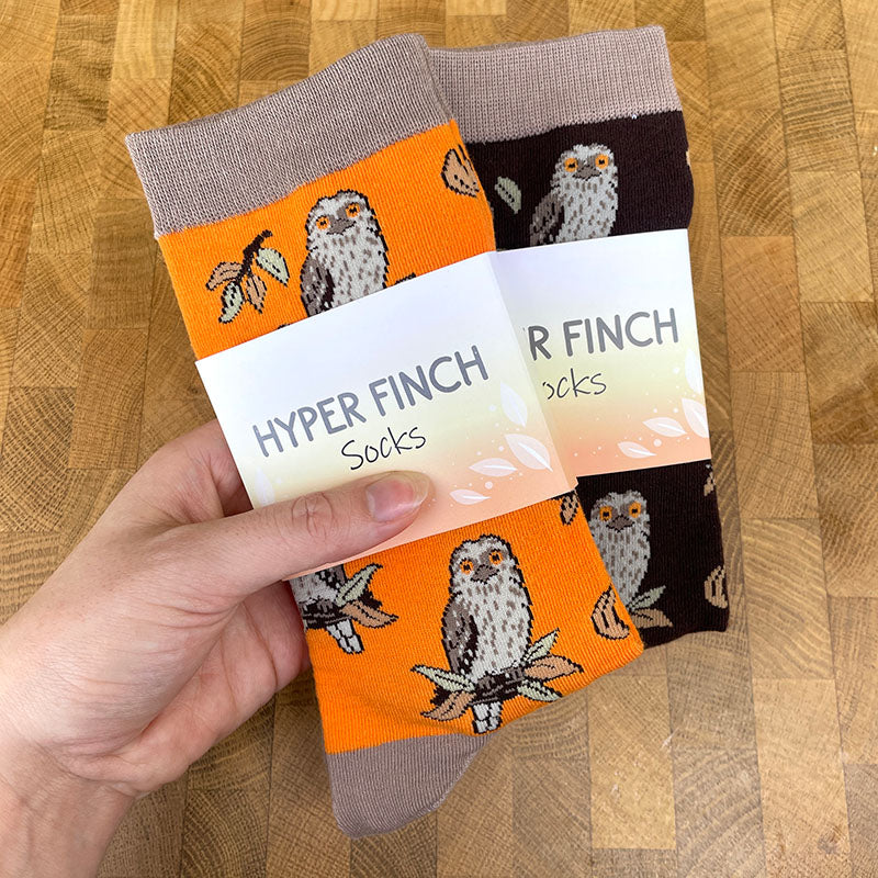 Tawny Frogmouth Socks
