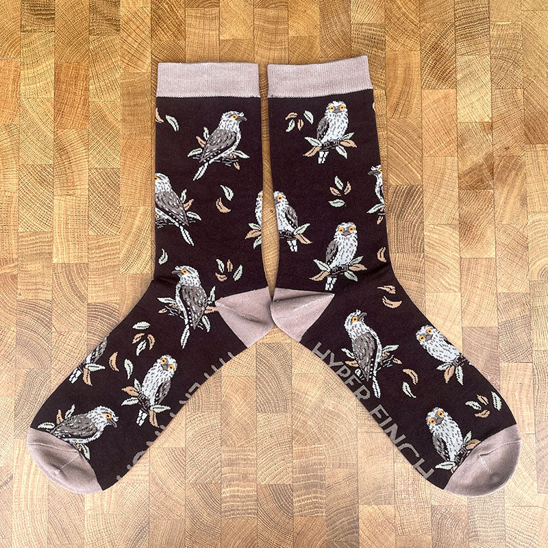 Tawny Frogmouth Socks