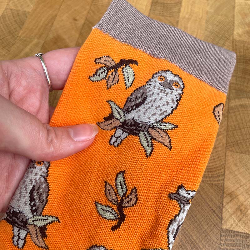 Tawny Frogmouth Socks