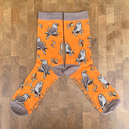 Tawny Frogmouth Socks