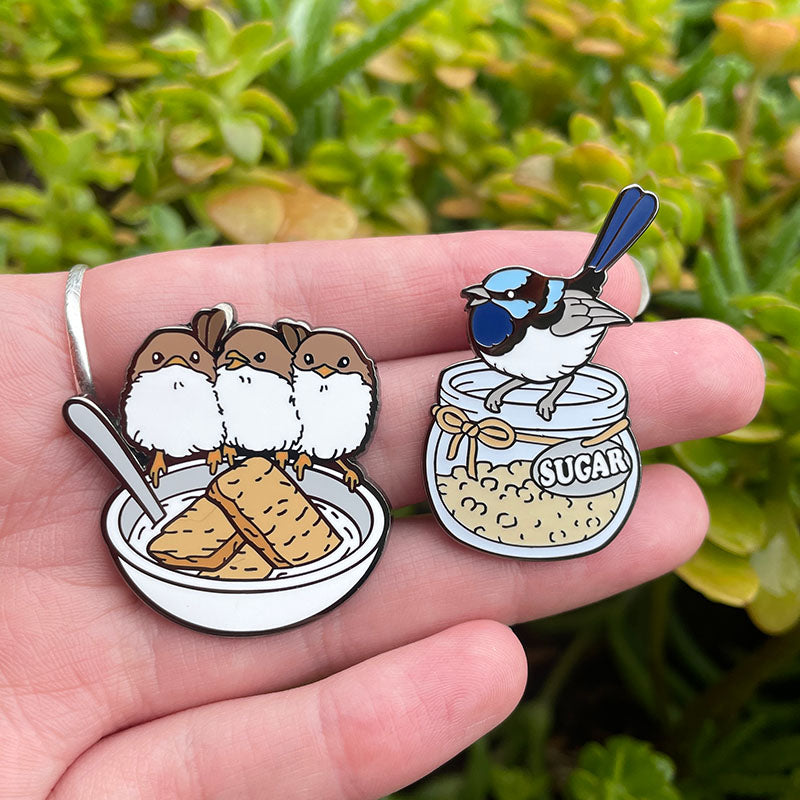 Weet-Bix Wren Fix Enamel Pin Set