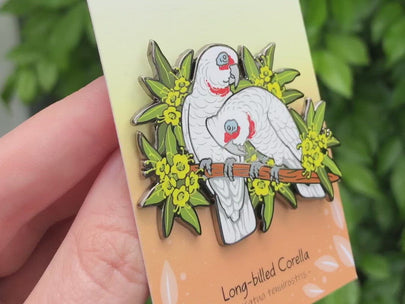 Long-billed Corellas Enamel Pin