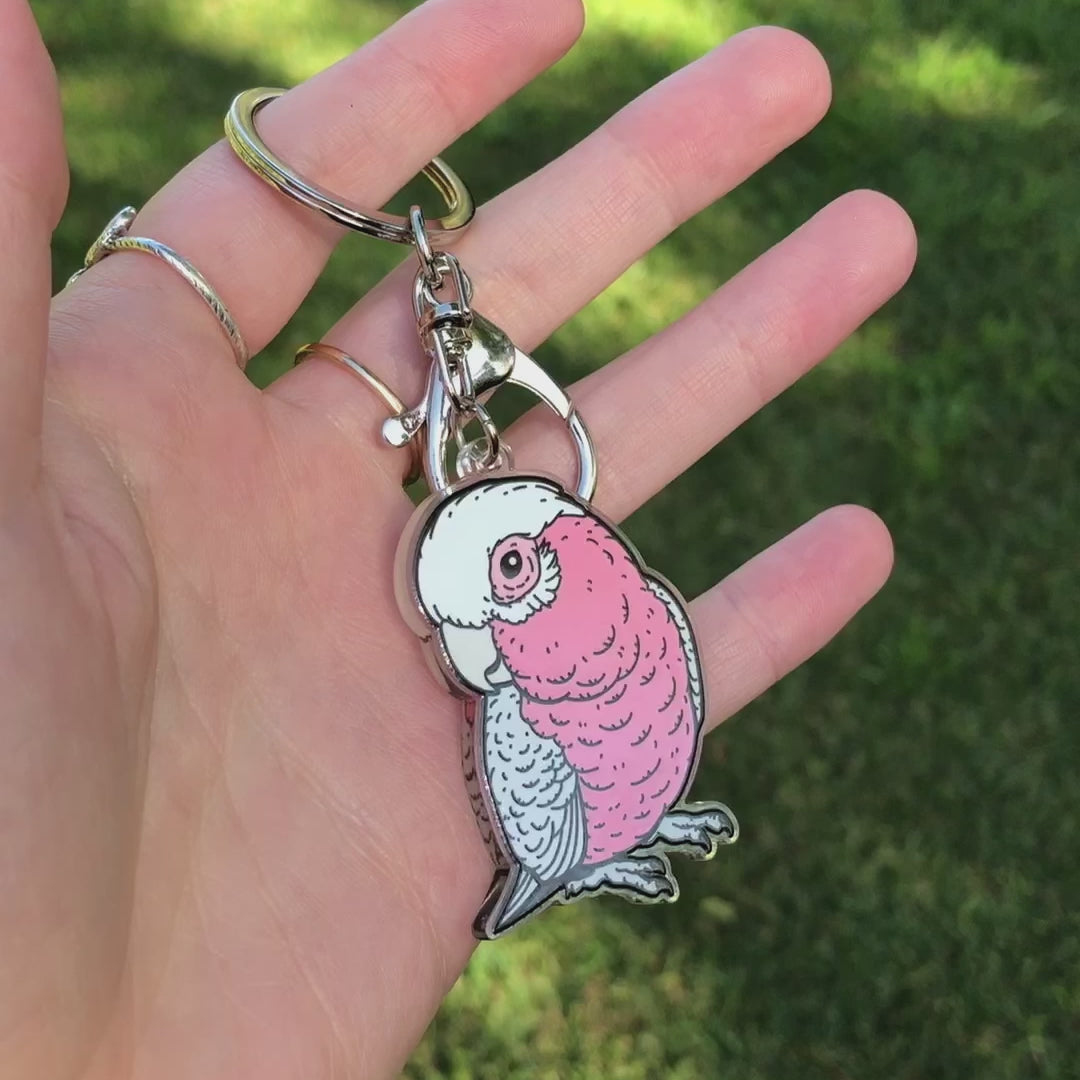 Bandit the Galah Keychain
