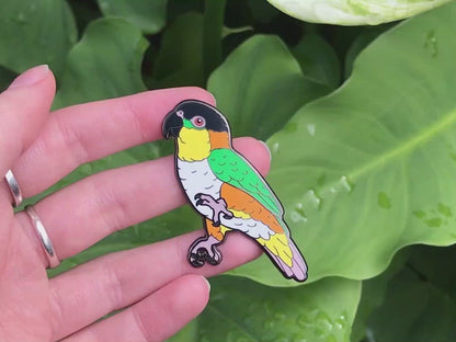 ChiChi The Black-headed Caique Enamel Pin