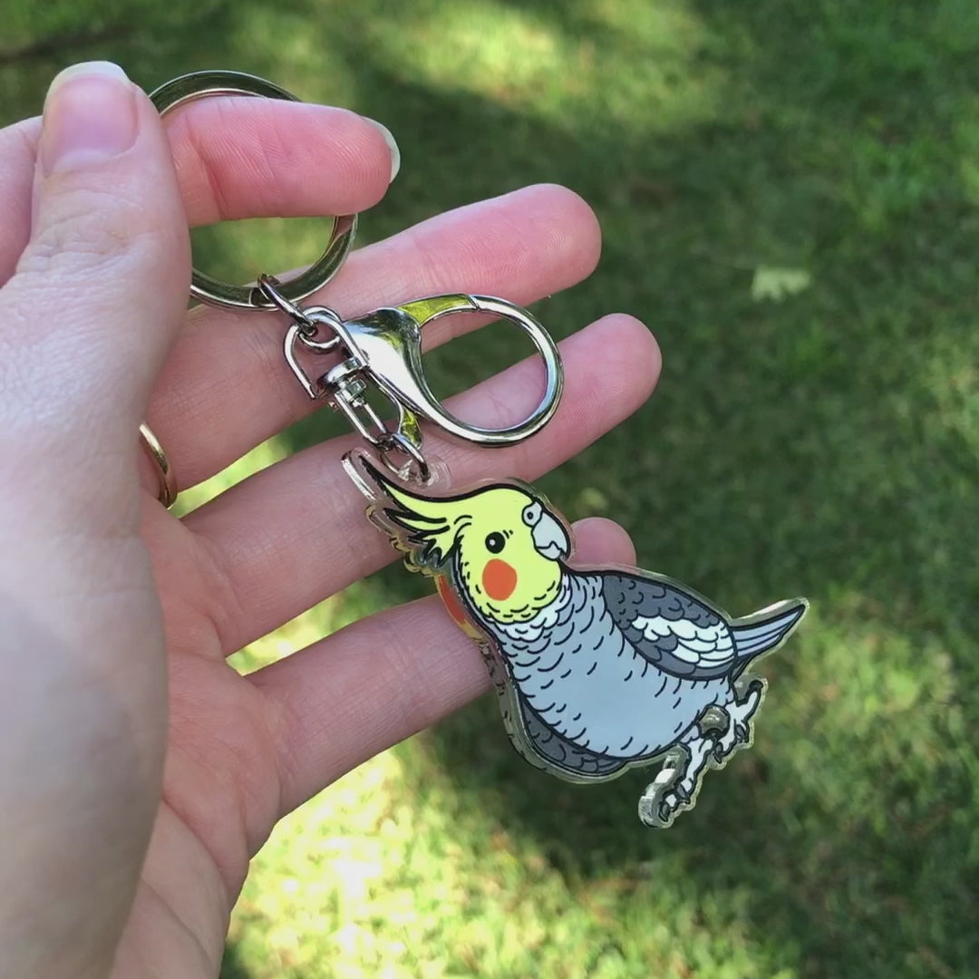 Cockatiel Keychain