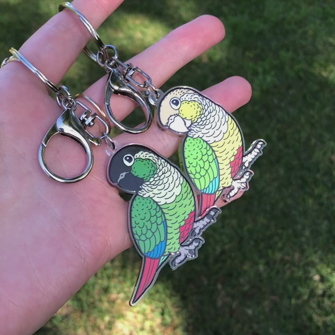 Green-cheeked Conure Keychain