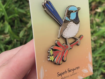 Superb Fairywren Enamel Pin