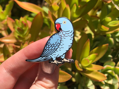 Indian Ringneck (Blue) Hard Enamel Pin