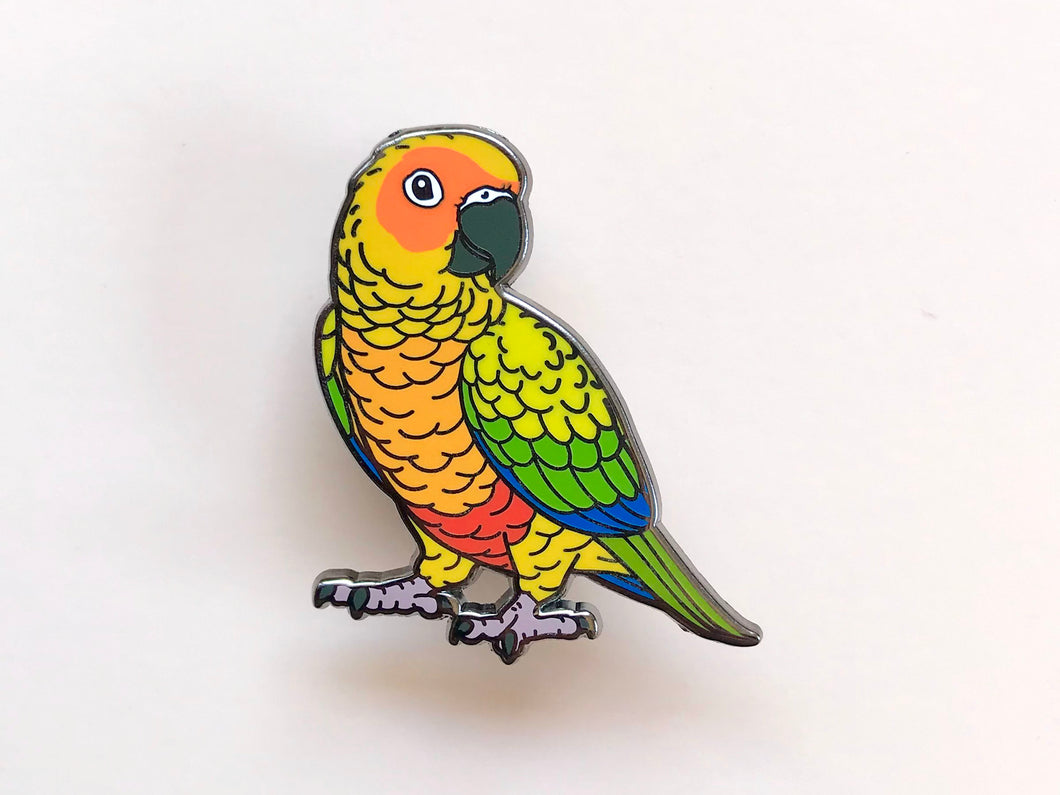 Sun Conure Hard Enamel Pin