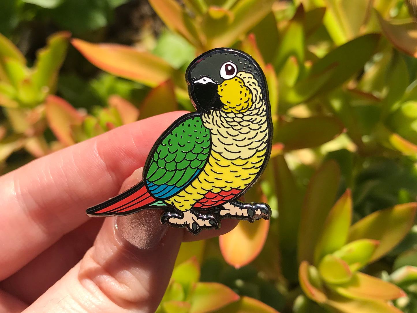 Green-cheeked Conure Enamel Pin