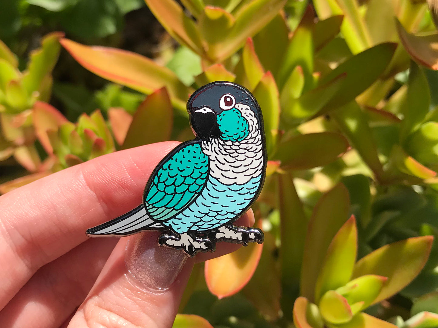 Green-cheeked Conure Enamel Pin