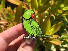 Load image into Gallery viewer, Indian Ringneck (Green) Hard Enamel Pin