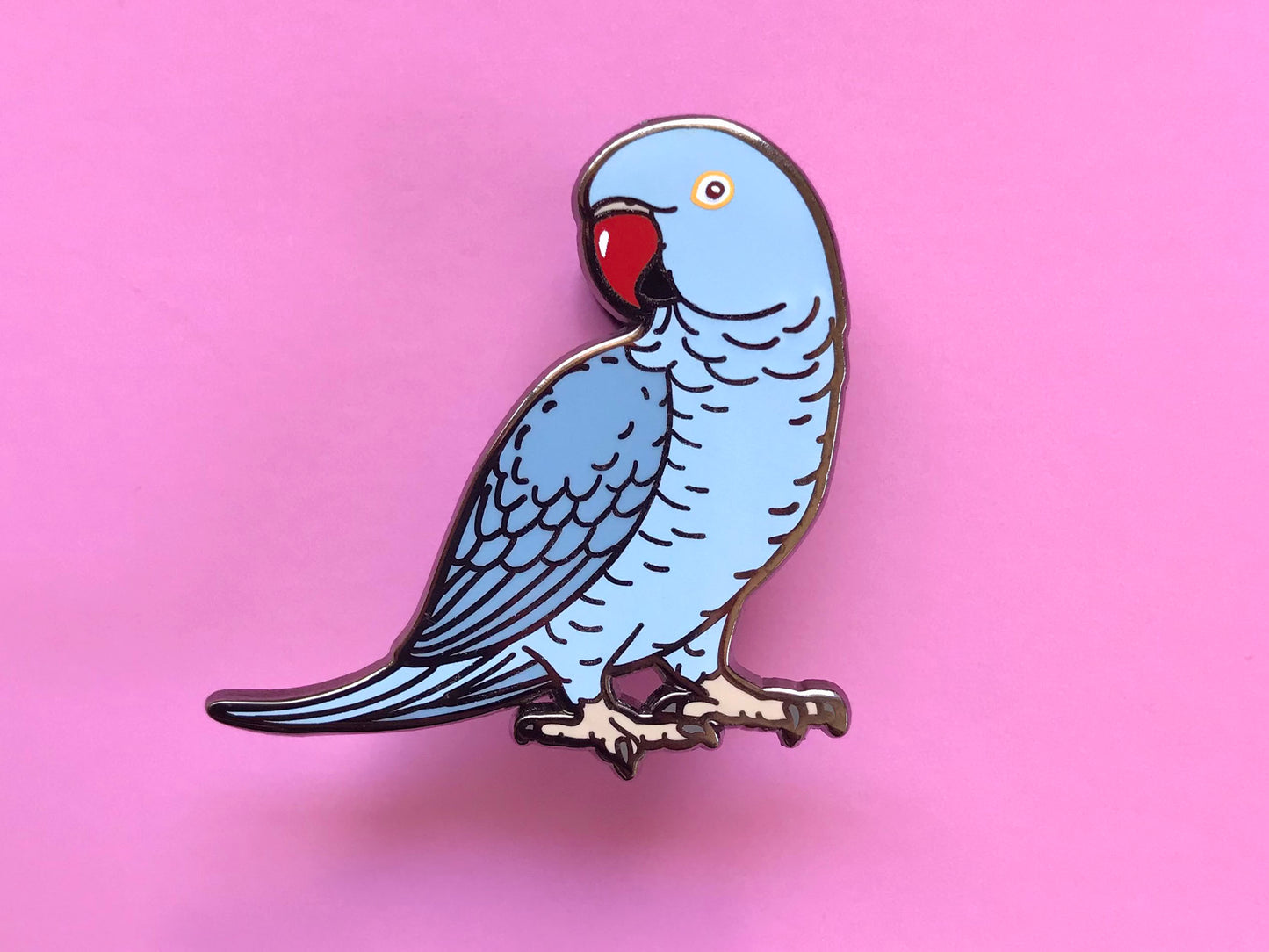 Indian Ringneck (Blue) Hard Enamel Pin