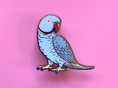 Indian Ringneck (Blue) Hard Enamel Pin