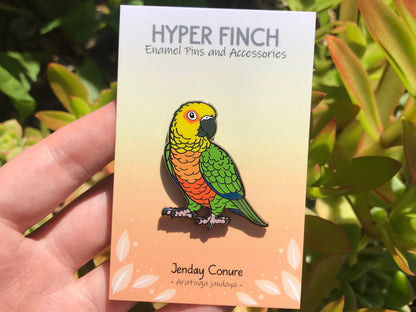 Jenday Conure Enamel Pin