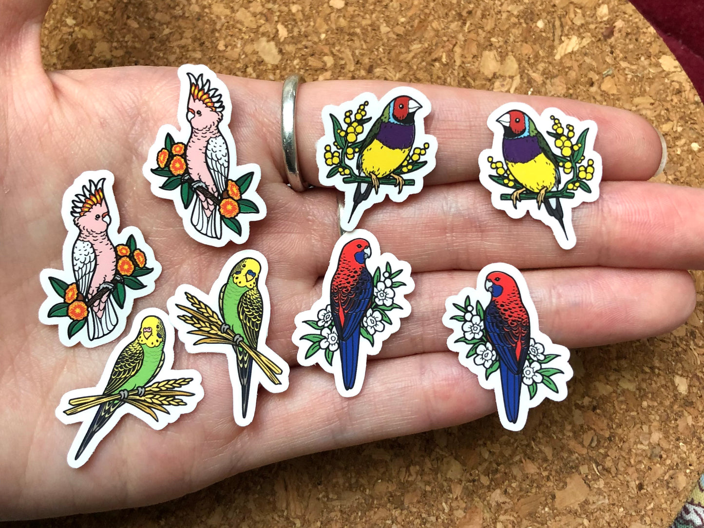 Australian Birds Mini Sticker Pack (20 pack)