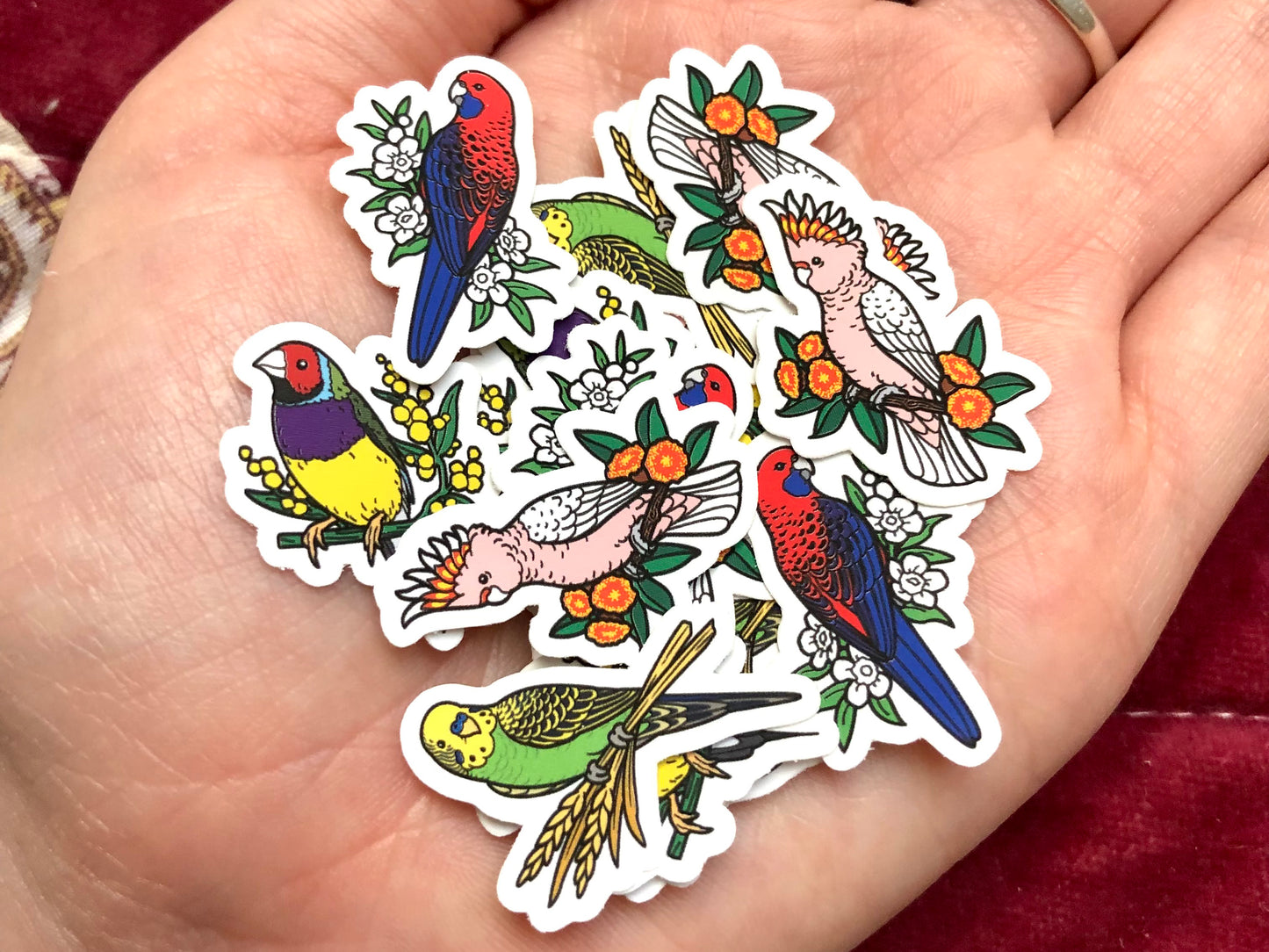 Australian Birds Mini Sticker Pack (20 pack)