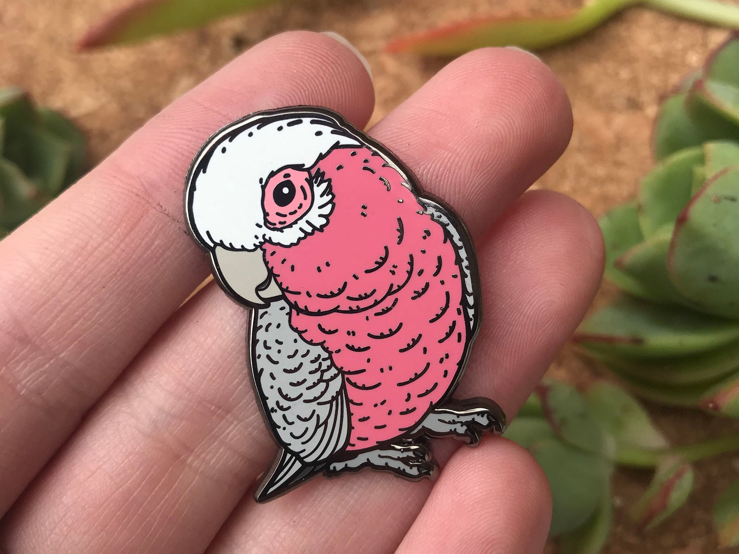 Bandit The Galah Enamel Pin