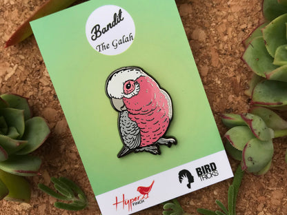 Bandit The Galah Enamel Pin