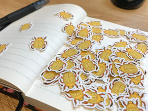 Christmas Beetle Mini Sticker Pack (20 pack)