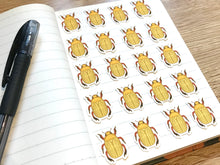 Load image into Gallery viewer, Christmas Beetle Mini Sticker Pack (20 pack)