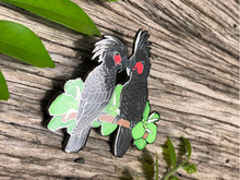 Load image into Gallery viewer, Palm Cockatoos Hard Enamel Pin