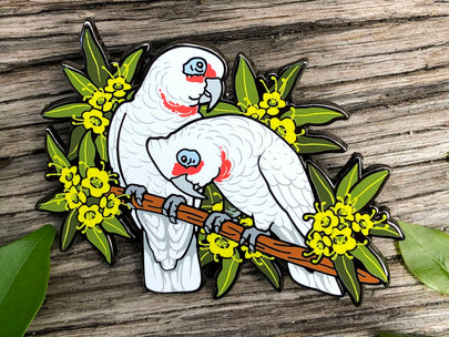 Long-billed Corellas Enamel Pin