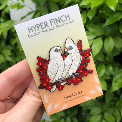 Little Corellas Enamel Pin